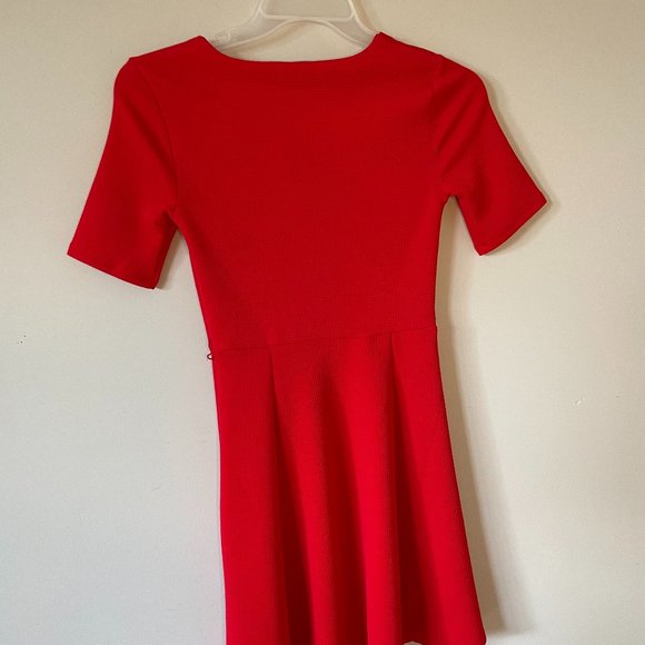 Red Flare Dress - Picture 2 of 2